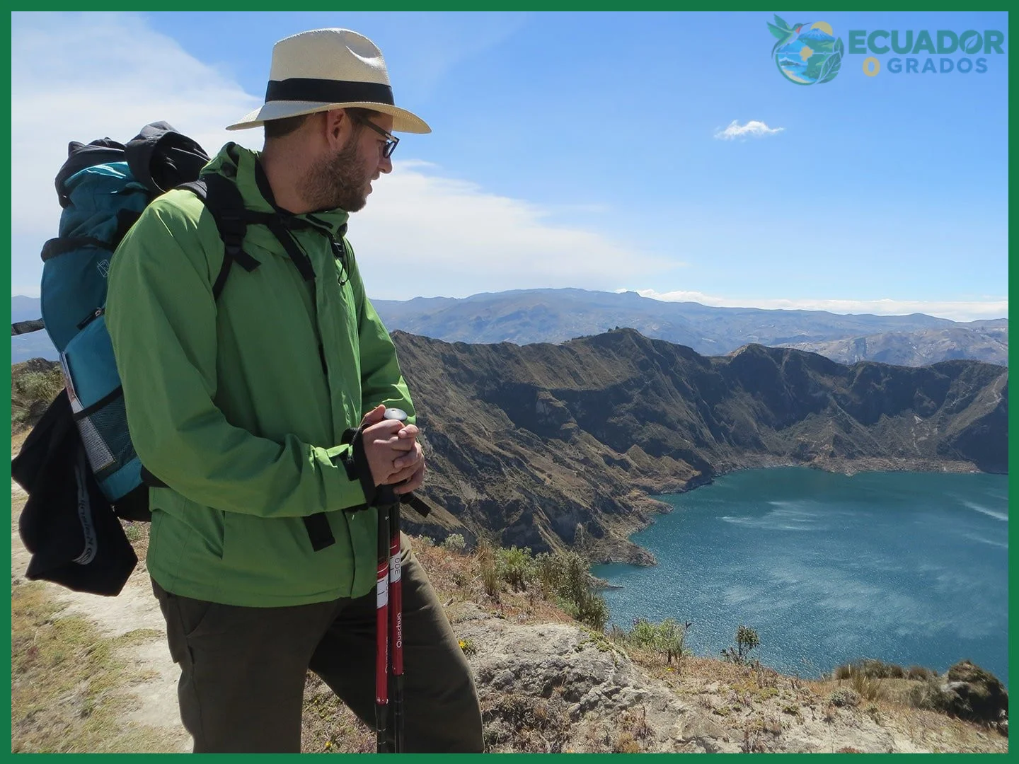 Caminata al cráter del volcán Cuicocha