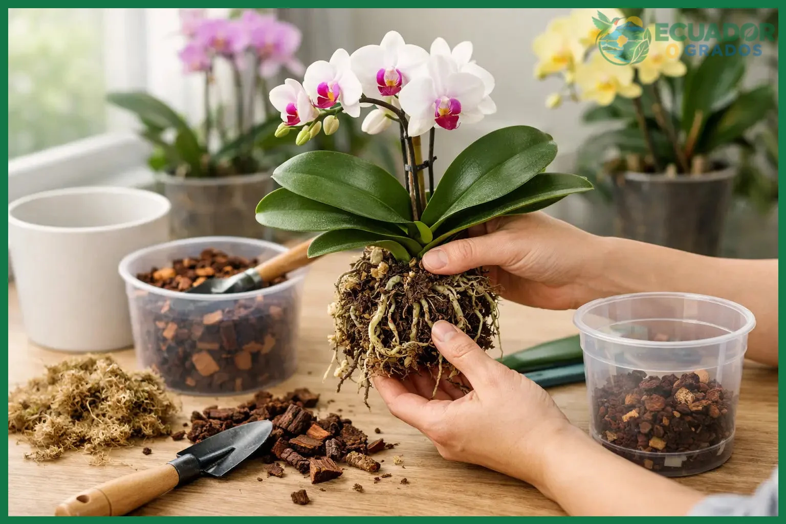 Cómo trasplantar una orquídea sin dañarla