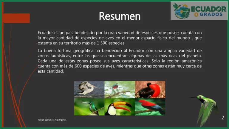Cuántas aves endémicas tiene el Ecuador