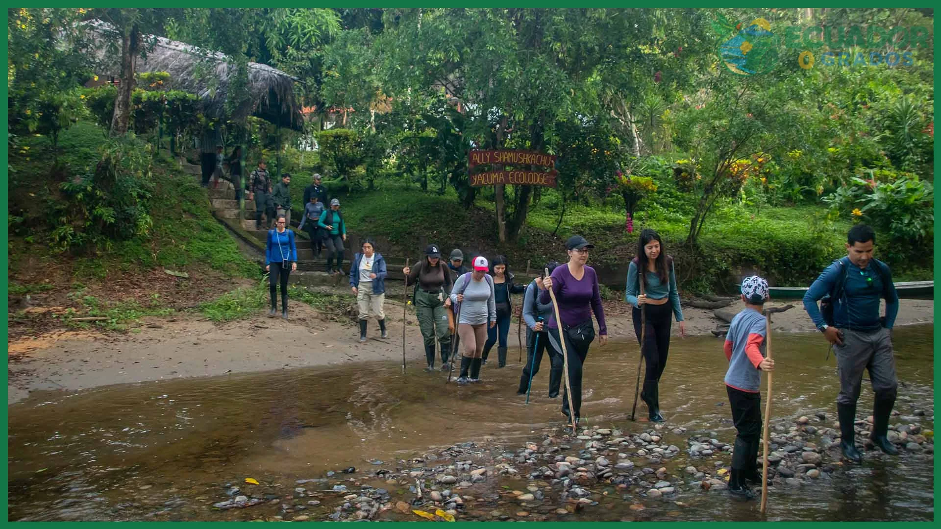Guías locales y comunidades Kichwa, Shuar y Huaorani