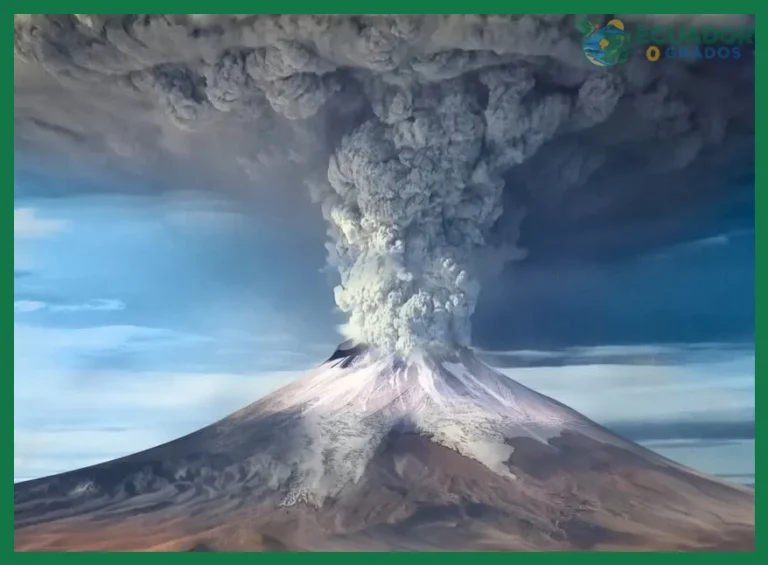Historia de las erupciones volcánicas más grandes en Ecuador