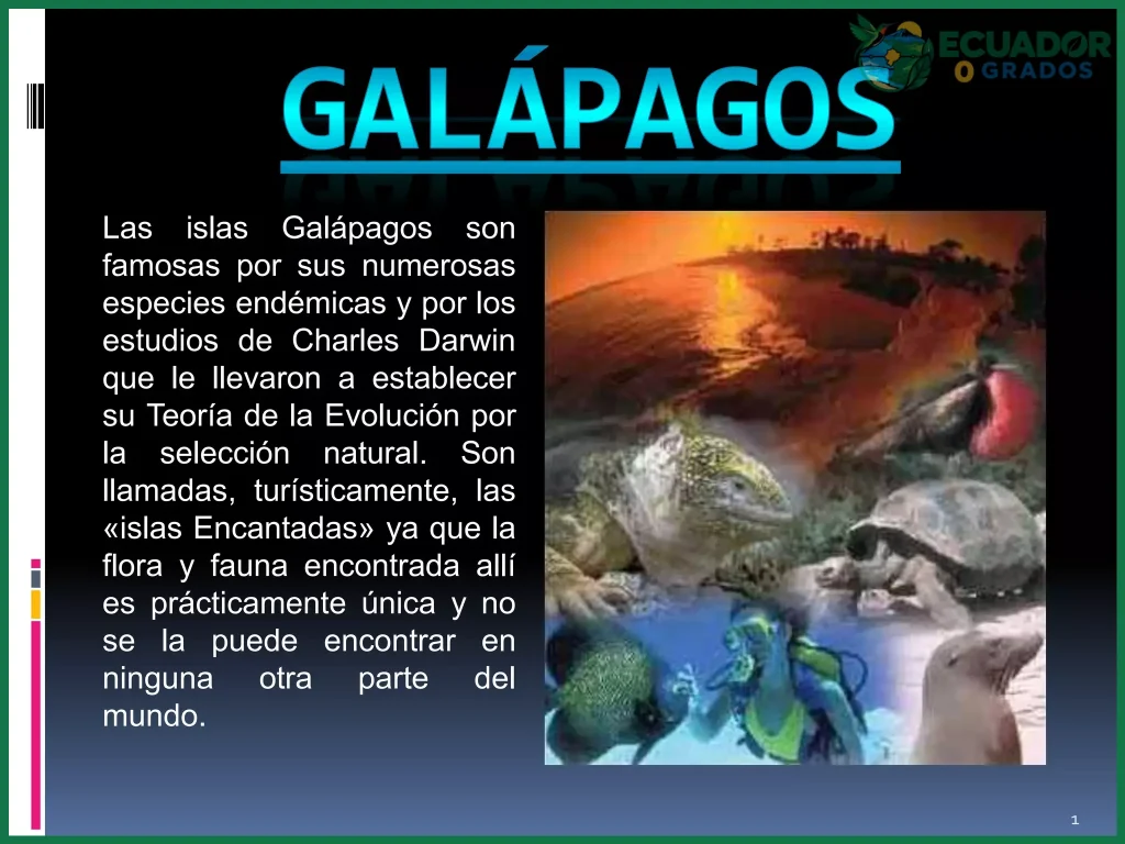 ¿Por qué galápagos tiene animales únicos en el mundo pdf?