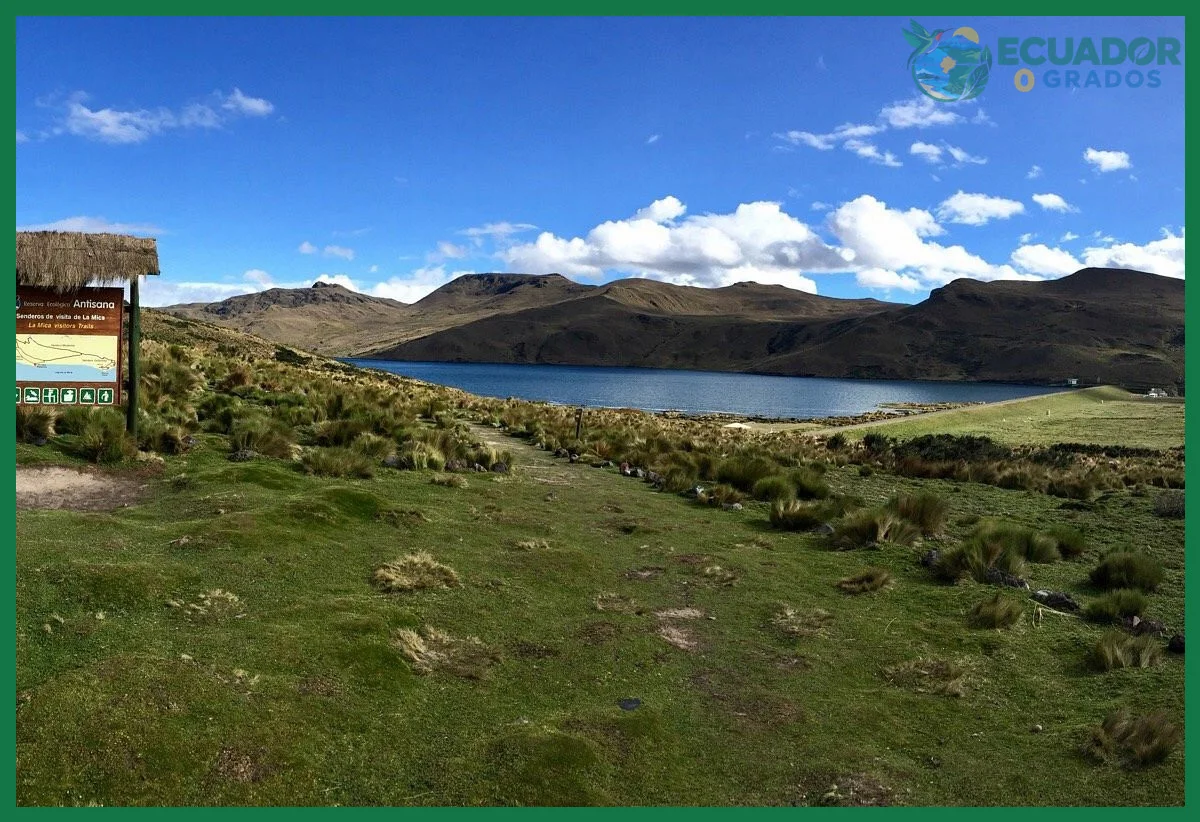 Ruta desde Quito por la vía a Papallacta hasta el desvío a la reserva