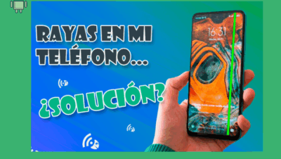 Me sale una rayita vertical en la pantalla del movil